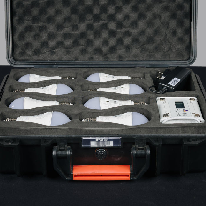 Astera NYX LED Bulbs with PowerStation, Case, and Accessories (Set of 8)